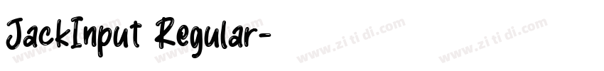 JackInput Regular字体转换